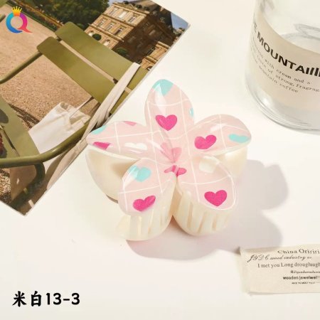 كماشة شعر شكل وردة السعر بالمفرق 2 شيكل السعر بالجملة للدزينة 12 قطعة