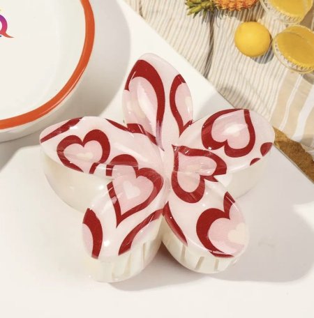 كماشة شعر شكل وردة السعر بالمفرق 2 شيكل السعر بالجملة للدزينة 12 قطعة