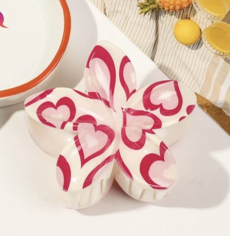 كماشة شعر شكل وردة السعر بالمفرق 2 شيكل السعر بالجملة للدزينة 12 قطعة