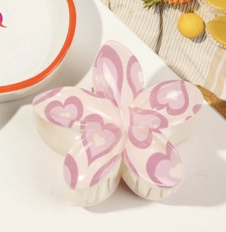 كماشة شعر شكل وردة السعر بالمفرق 2 شيكل السعر بالجملة للدزينة 12 قطعة