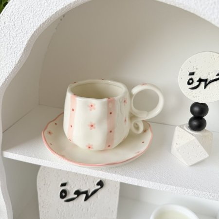 مج هاند ميد ايد حلقتين ورد مخطط زهري