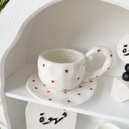 مج هاند ميد قلوب احمر ايد طويلة