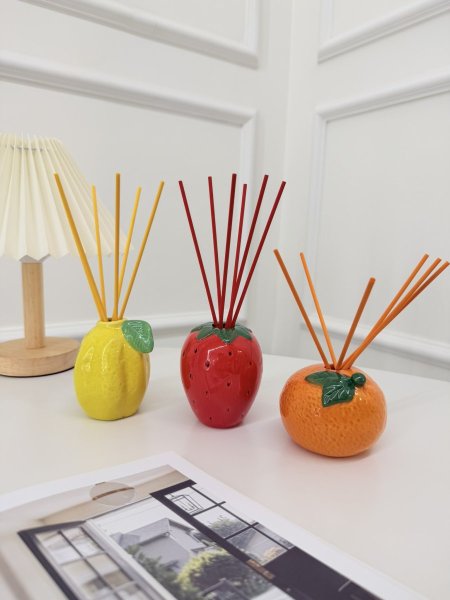 معطر جو عيدان شكل فواكه بورسلان حجم كبير