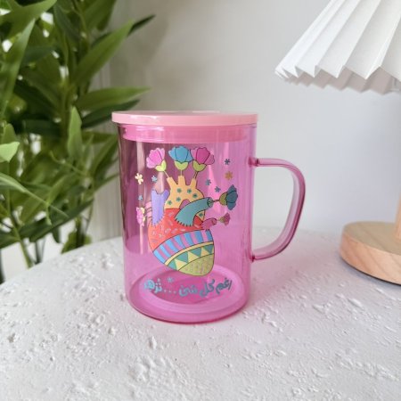 مج زجاج ملون رغم كل شيء نزهر