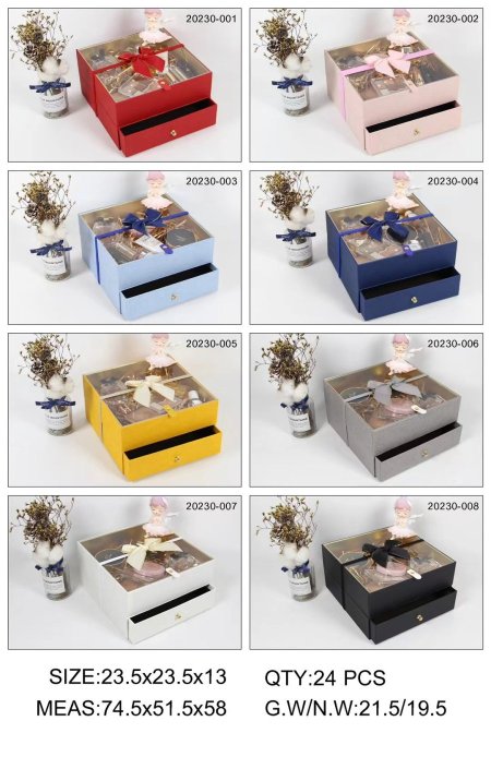 صندوق كرتون ثقيل اكريليك مع جرار 