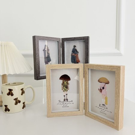 برواز صور شكل كتاب يتسع لصورتين 10*15 سم