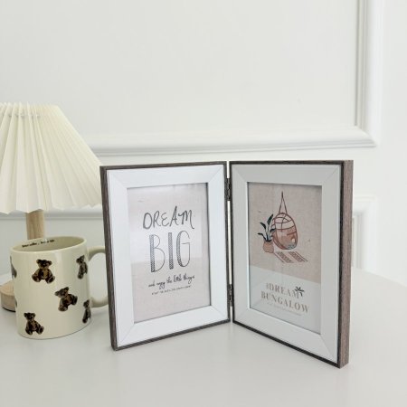 برواز صور شكل كتاب يتسع لصورتين 10*15 سم