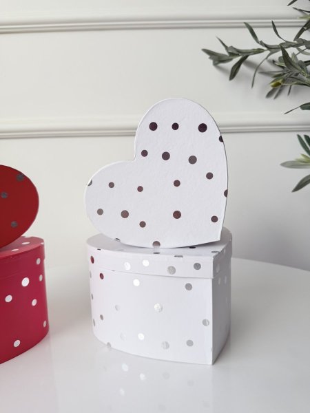 طقم صناديق كرتون قطعتين قلب