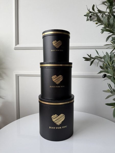 طقم صناديق كرتون دائري 3 قطع