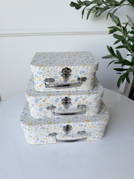 طقم صناديق كرتون  شكل شنطة 3 قطع