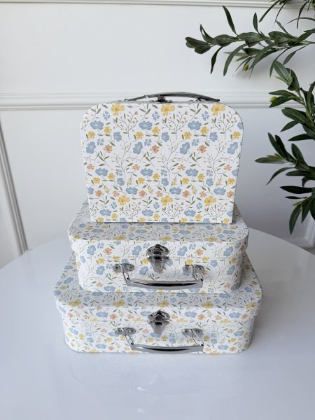 طقم صناديق كرتون  شكل شنطة 3 قطع