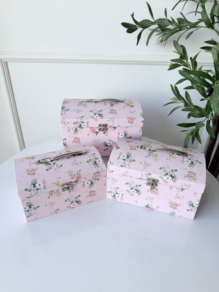 طقم صناديق كرتون  شكل شنطة 3 قطع