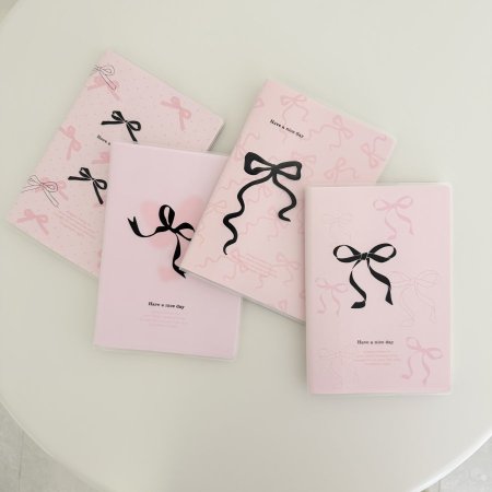 دفتر فيونكات غلاف جلد 15*21 سم