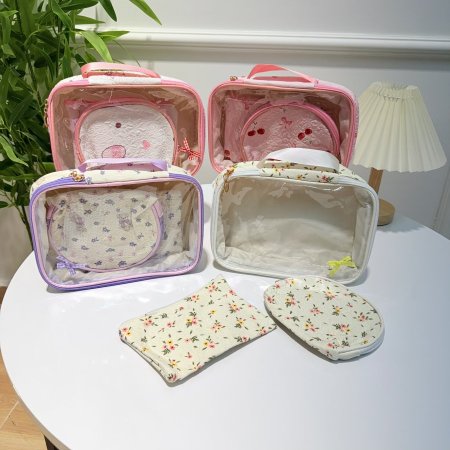 طقم شنط وجزادين مكون من 3 قطع متوفر ب 4 نقشات