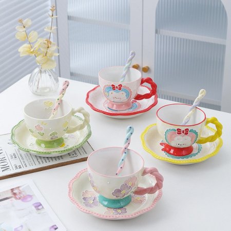 طقم هاند ميد مج كبير صحن كبير ومعلقة