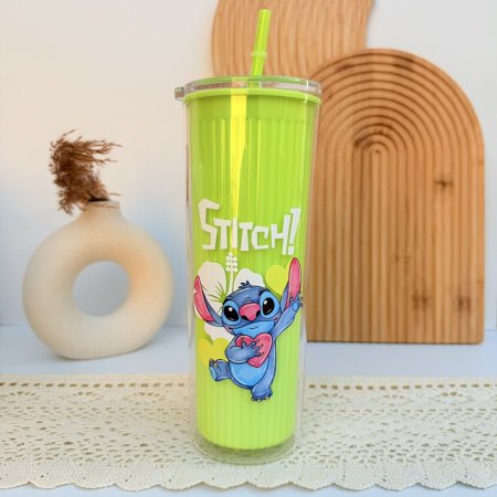 كاسة بلاستك حجم كبير طبقتين ستيتش