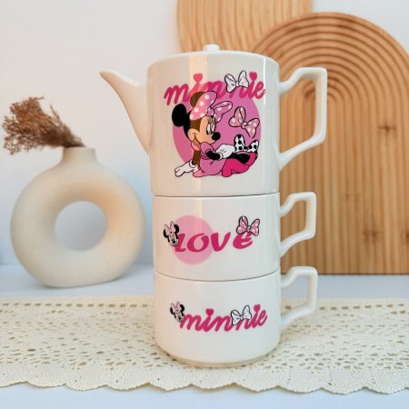 ابريق مع فنجانين  ميني ماوس