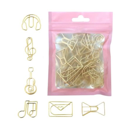 دبابيس اشكال لون ذهبي