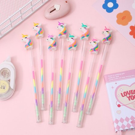 اقلام حبر وحيد القرن وقوس قزح