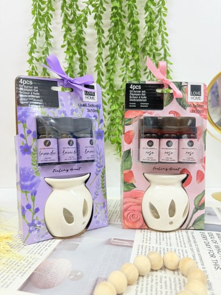 مبخرة مع 3 زيوت عطرية