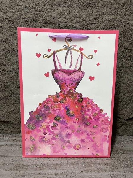 كيس هدايا فستان حجم كبير 