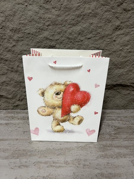 كيس هدايا كرتون رسمة دب 