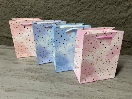 كيس هدايا كرتون نجوم صغيرة