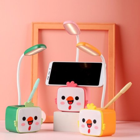 تيبل لامب شحن USB مع مستاند اقلام مضيئ من الاعلى والاسفل