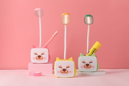 تيبل لامب شحن USB مع مستاند اقلام مضيئ من الاعلى والاسفل