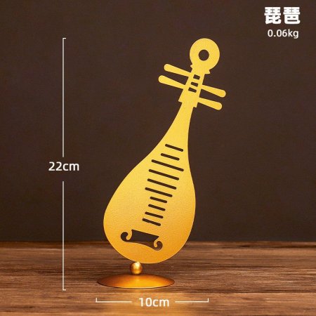 تحفة معدن لون ذهبي