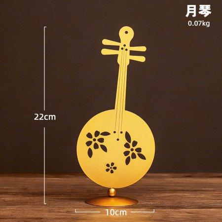 تحفة معدن لون ذهبي