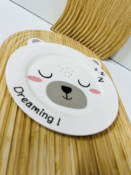 صحن بورسلان راس دب ابيض