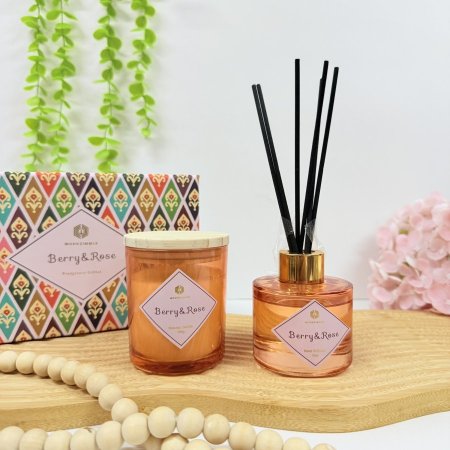 طقم معطر جو عيدان وشمعة  متوفر ب 4 روائح