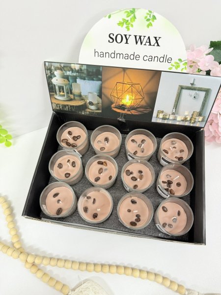 شمع معطر حجم صغير اقل كمية ستاند 12 شمعة