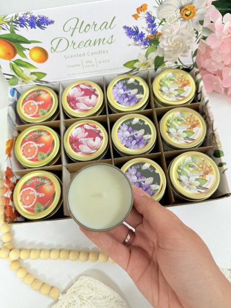 شمع معطر اقل كمية ستاند 12 شمعة