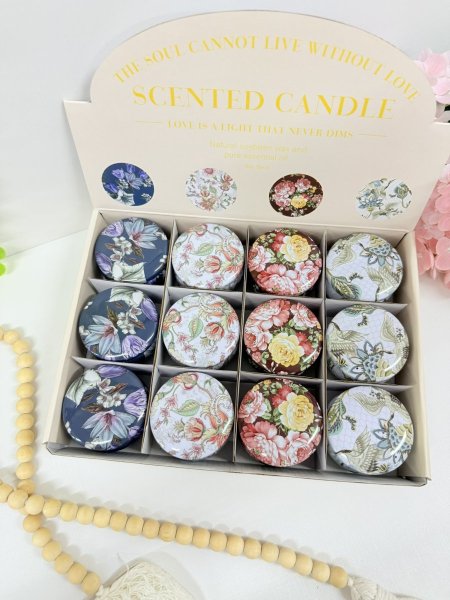 شمع معطر اقل كمية ستاند 12 شمعة