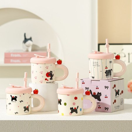 مج قطة زهري