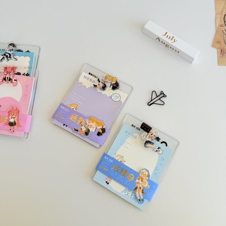 ورق نوت مع دوسية اكريلك ملقط