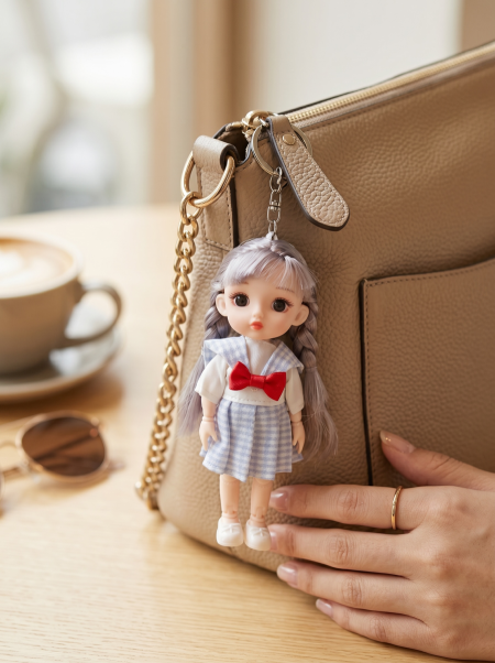 ميدالية شكل بنت جودة عالية ايدي وارجل متحركة