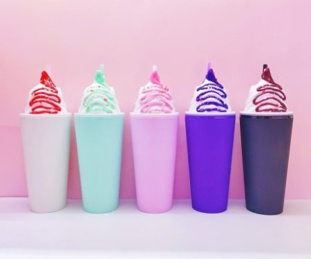 كاسة بلاستك مصاصة 