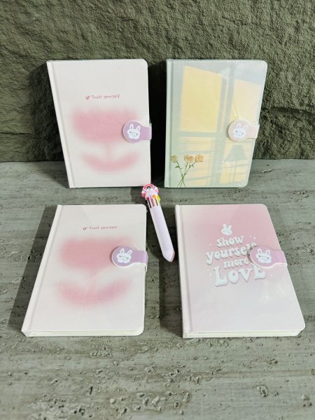 دفتر غلاف هارد كفر جلد 15*21 سم 