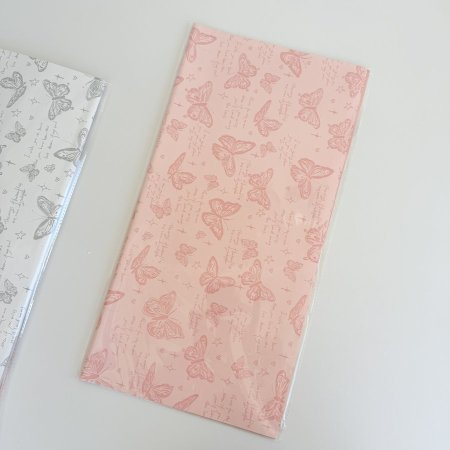 ورق تغليف 20 طبق فراشات زهري