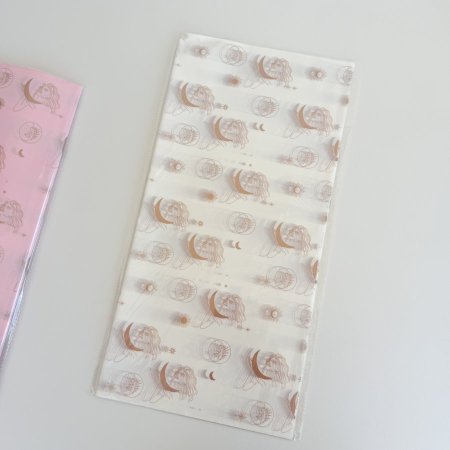 ورق تغليف 20 طبق بنت وقمر ابيض