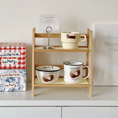 ستاند خشبي رفين حجم صغير 18*28*26 سم