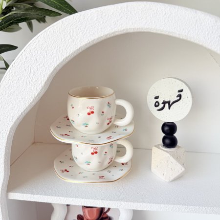 فنجان هاند ميد كرز وفيونكات بسعر العرض جملة ومفرق