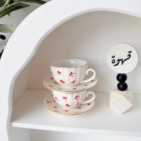 فنجان فرنسي فيونكات احمر بسعر العرض جملة ومفرق
