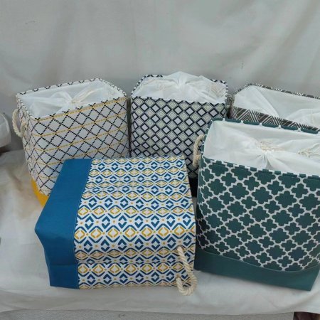 سلة قماش حجم كبر 