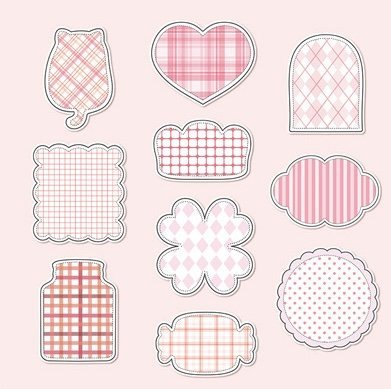 ورق نوت ملون اشكال