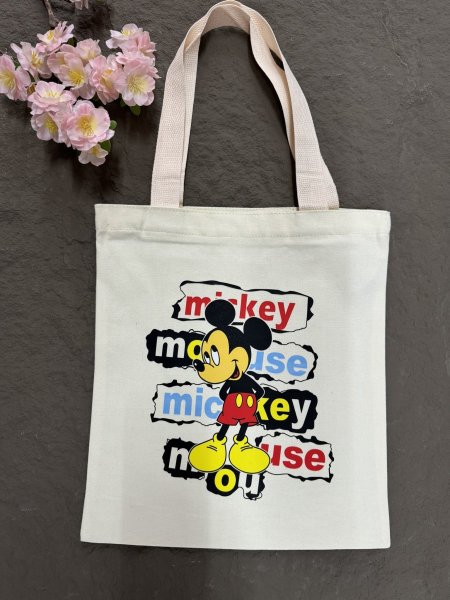 توت باج ديزني شنطة مع سحاب وجيب داخلي