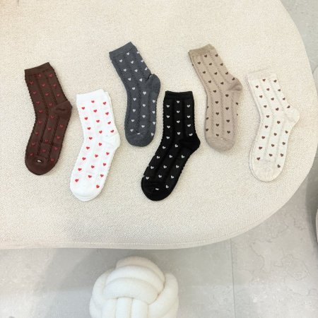 جرابات قطن قلوب صغيرة